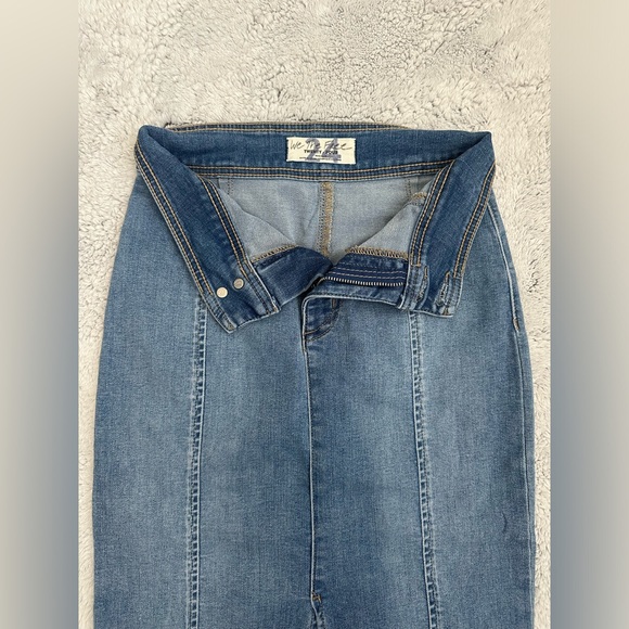 Blue Denim Midi Skirt - Picture 3 of 3